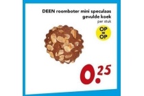 deen roomboter mini speculaar gevulde koek