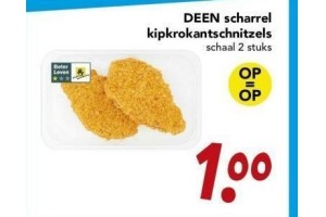 deen scharrel kipkrokantschnitzels