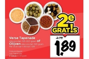 verse tapenade of olijven