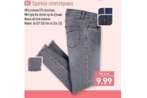sparkle stretchjeans