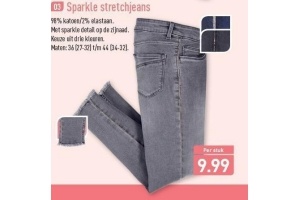 sparkle stretchjeans