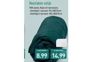 hoeslaken satijn 2 persoons