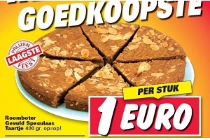 roomboter gevuld speculaas taartje