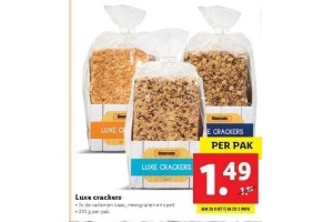 luxe crackers