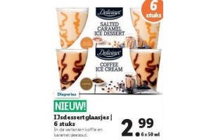 ijsdessertglaasjes 6 pack