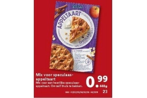 mix voor speculaas appeltaart