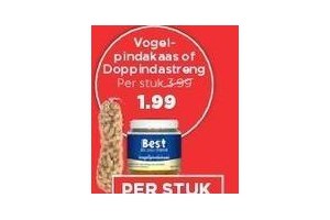 vogelpindakaas of doppindastreng