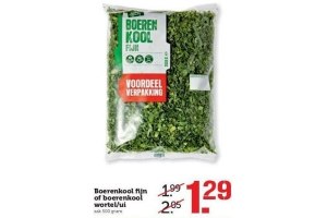 boerenkool fijn of boerenkool wortel ui voordeelverpakking