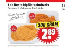 1de beste kipfiletschnitzels