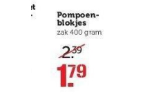 pompoen blokjes