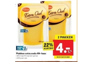 milbona extra oud plakken