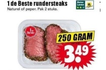 1de beste rundersteaks