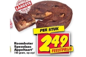 roomboter speculaas appeltaart