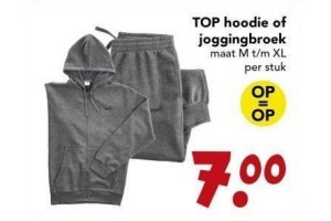 top hoodie of joggingbroek