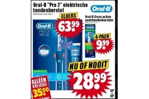 oral b pro 2 elektrische tandenborstel