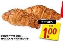 proef t verschil ham kaas croissants