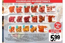 kies en mix met 22 mini s soorten vlees