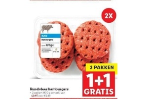 rundvlees hamburgers