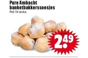 pure ambacht banketbakkerssoesjes