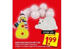 kerstdecoratie met led