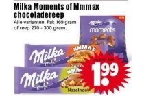 milka moments of mmmax chocoladestreep