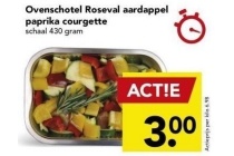 ovenschotel roseval aardappel paprika courgette