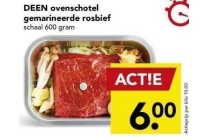 deen ovenschotel gemarineerde rosbief