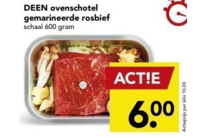 deen ovenschotel gemarineerde rosbief