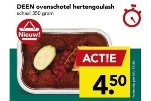 deen ovenschotel hertengoulash