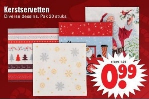 kerstservetten