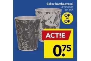 beker bamboevezel