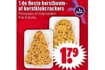 1 de beste kerstboom of kerstklokcrackers