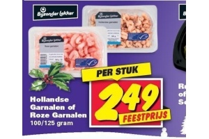 bijzonder lekker hollandse garnalen of roze garnalen