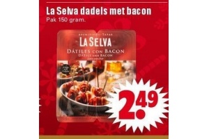 la selva dadels met bacon 150 gram