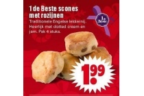 1 de beste scones met rozijnen