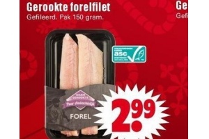 gerookte forelfilet
