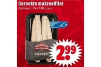 gerookte makreelfilet