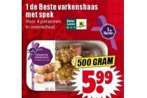 1 de beste varkenshaas met spek