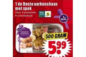 1 de beste varkenshaas met spek