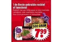 1 de beste gekruide rosbief of lamsbout