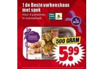 1 de beste varkenshaas met spek