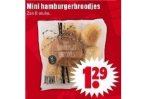 mini hamburgerbroodjes