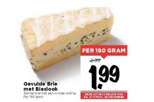 gevulde brie met bieslook