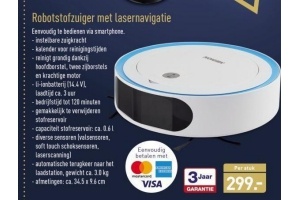 robotstofzuiger met lasernavigatie