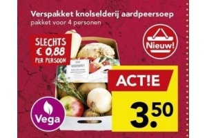 verspakket knolselderij aardpeersoep