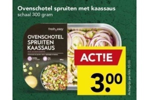 ovenschotel spruiten met kaassaus