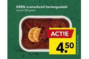 deen ovenschotel hertengoulash