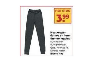heatkeeper dames en heren thermo legging