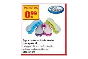 aqua laser schrobborstel transparant