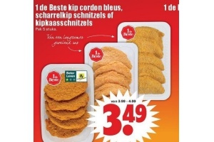 1 de beste kip cordon bleus scharrelkip schnitzels of kipkaasschnitzels